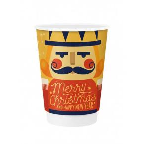 Čaše papirnate 350ml. božični motiv