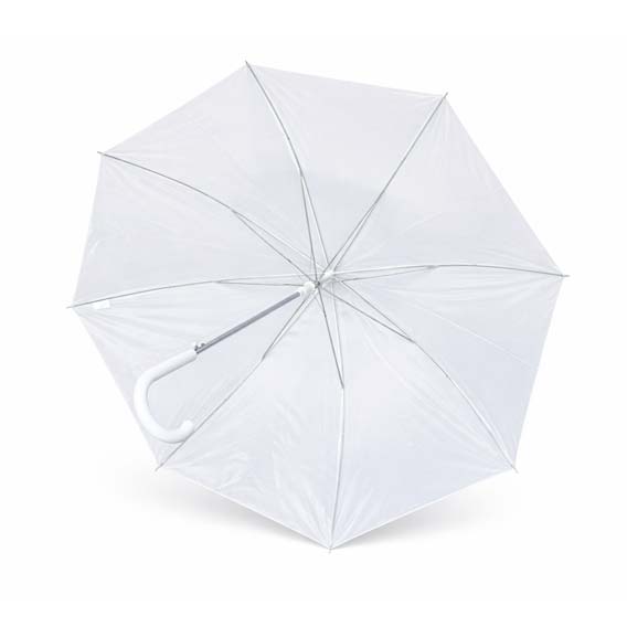 KIŠOBRAN SA ZAOBLJENOM RUČKOM BIJELI AUTOMATIK