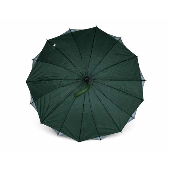 KIŠOBRAN SA ZAOBLJENOM DRŠKOM DUPLO PLATNO-RUŽE