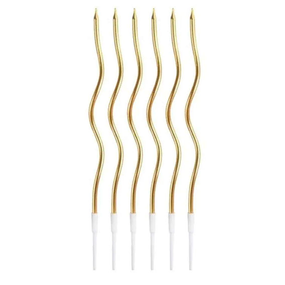 SVIJEĆICE ROĐENDANSKE 6/1 SPIRALNE ZLATNE