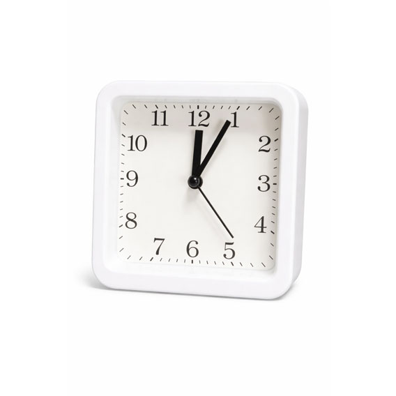 SAT STOLNI BUDILICA 10,5cm art.045101 - Sat stolni budilica Bijela