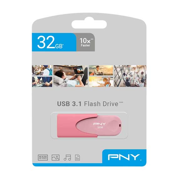 MEMORY STICK 32GB PNY ATTACHE 4 USB 3.1 PINK