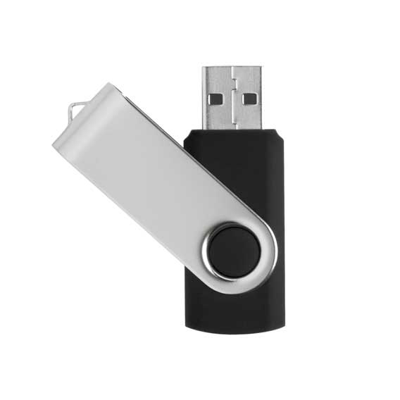 MEMORY STICK 16GB TWISTER USB 2.0 art..77630 - Usb crni