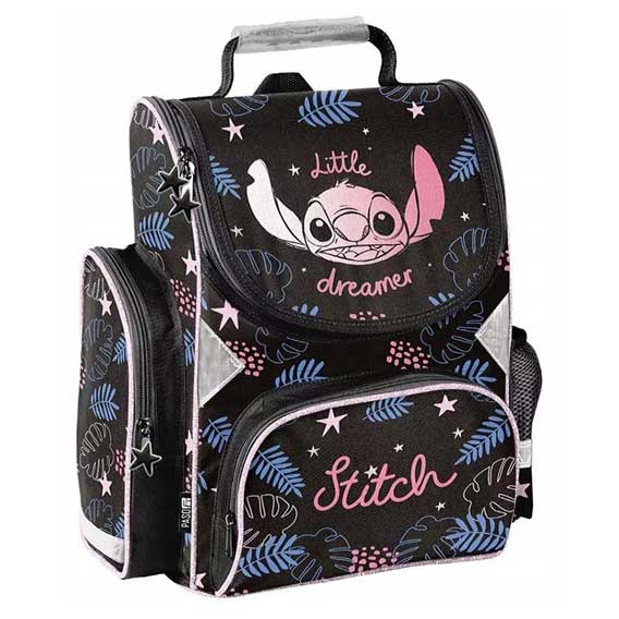 ŠKOLSKA TORBA ANATOMSKA DISNEY "STITCH PASO" - Stich paso crna