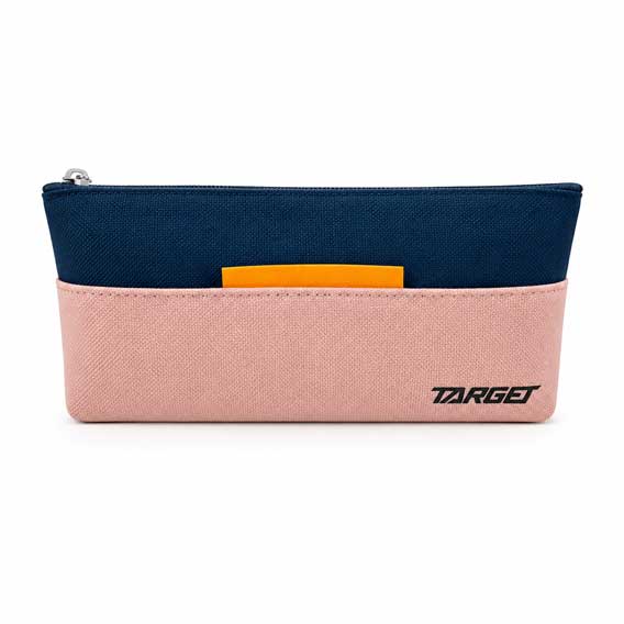 PERNICA PRAZNA 1 ZIP TARGET "DUO COLOR"  - Duo color plavo-roza